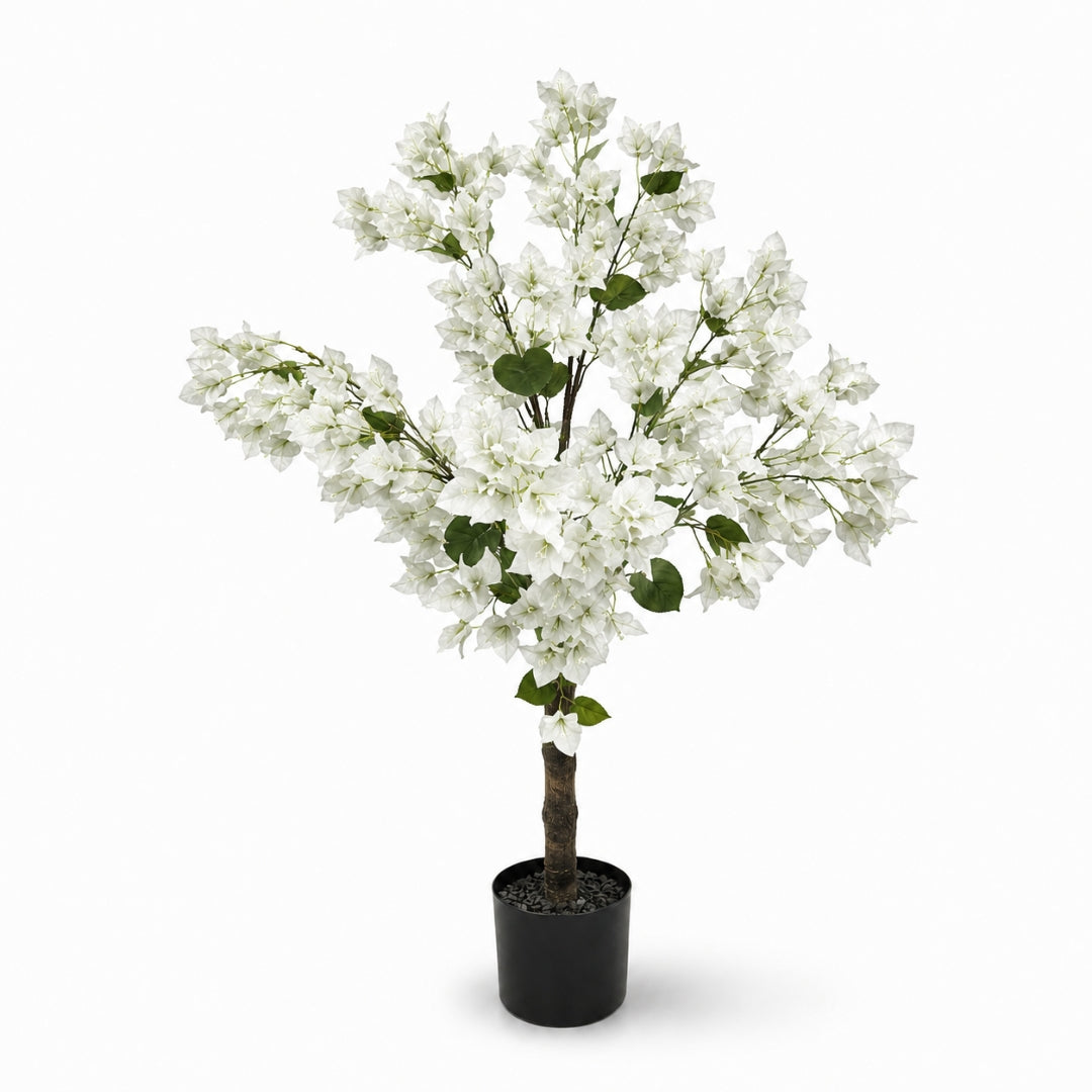90cm Artificial Bougainvillea Tree | Potted Faux Vibrant Flowering Plant