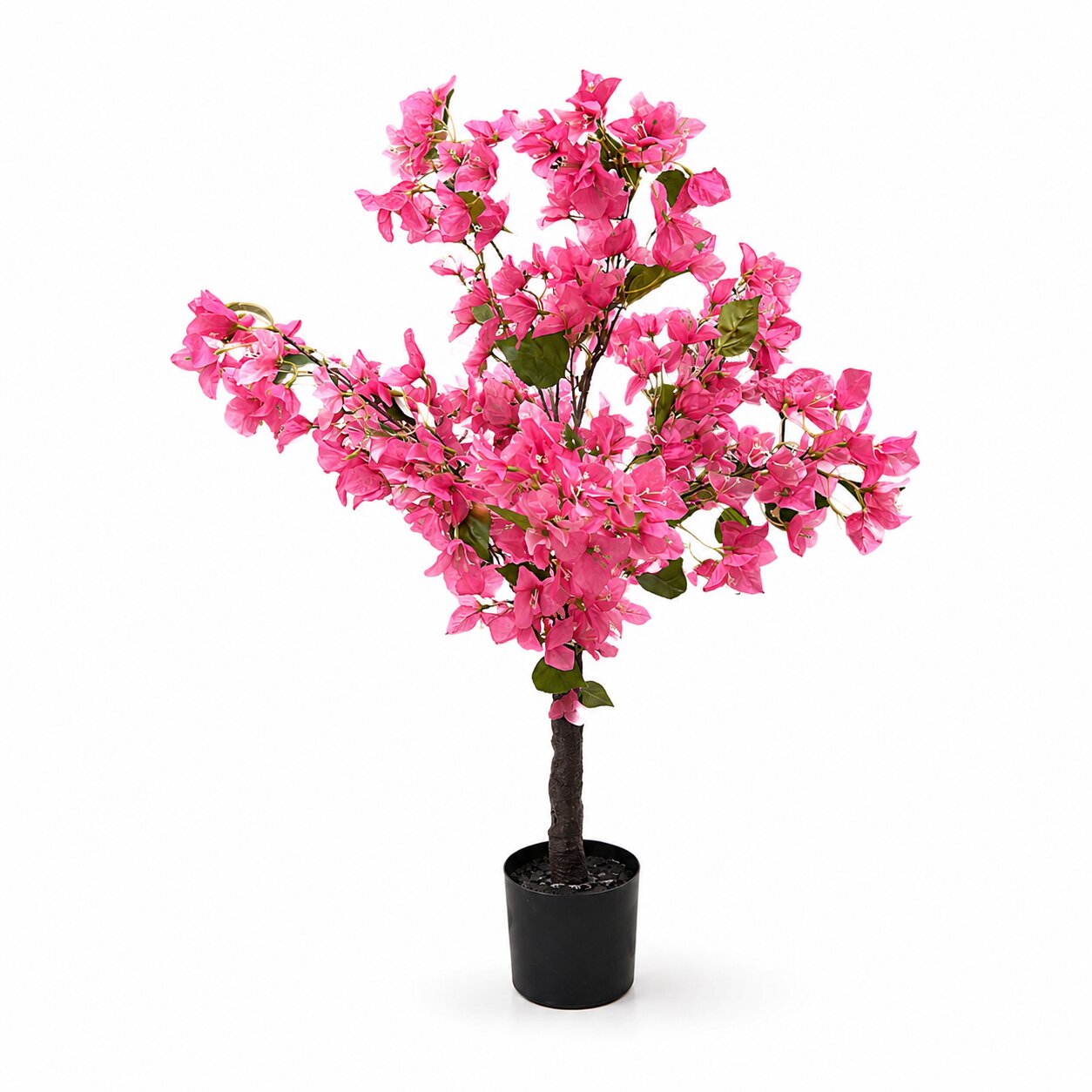 90cm Artificial Bougainvillea Tree | Potted Faux Vibrant Flowering Plant