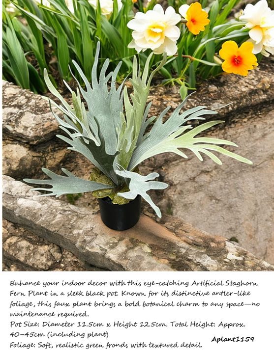 40cm Artificial Plant, foilages, Staghorn, home decor, garden, Aplant1159