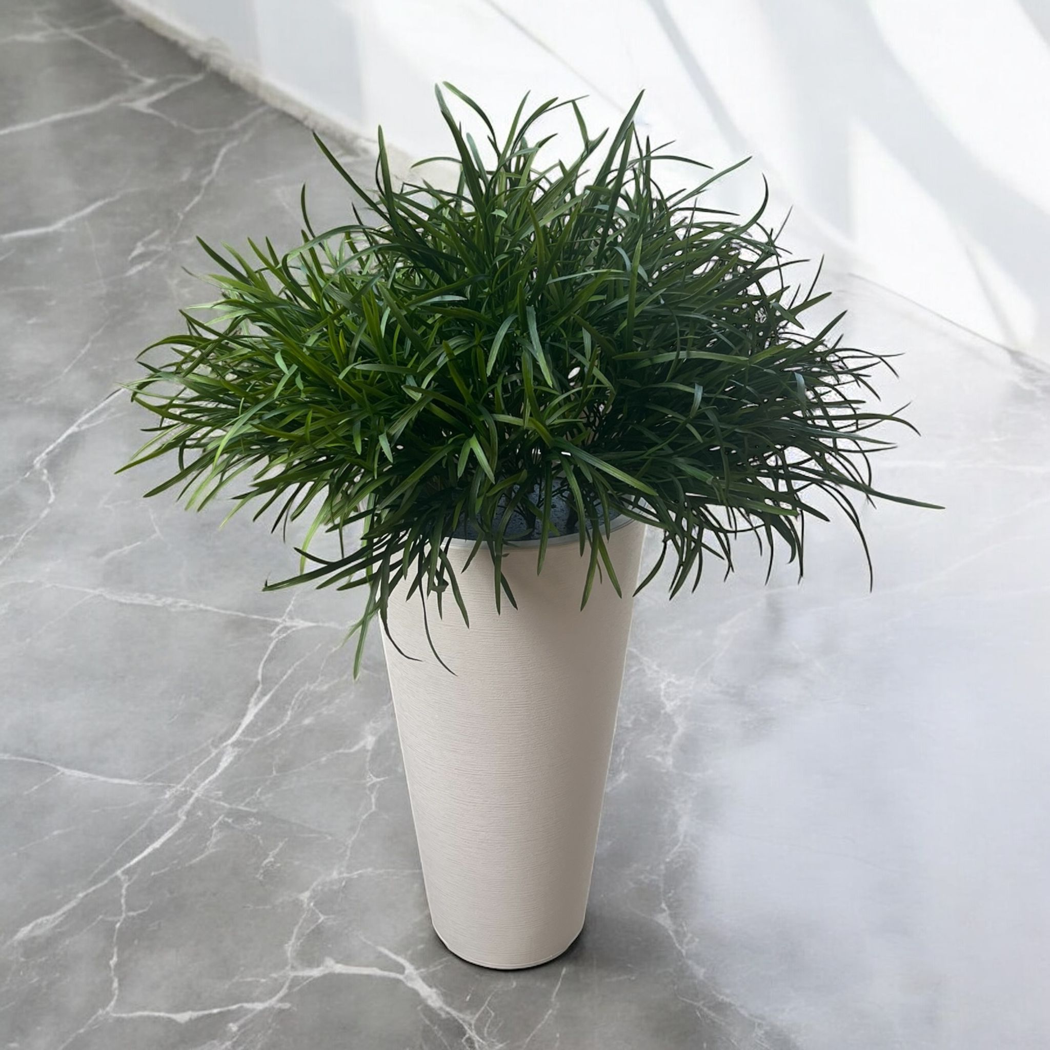 105cm Plant Artificial, shrubs, grass, with pot, office deco, home deco, events Aplant1195-1-White