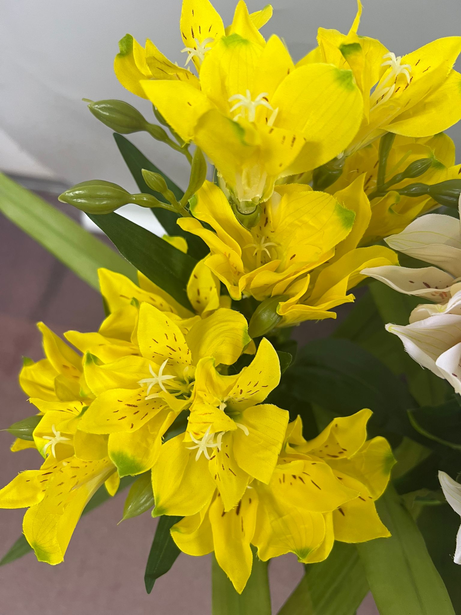 65cm Premium Faux Freesia Plant Arrangement | Office Lobby & Living Room Decor, Plants, events, flower, artificial