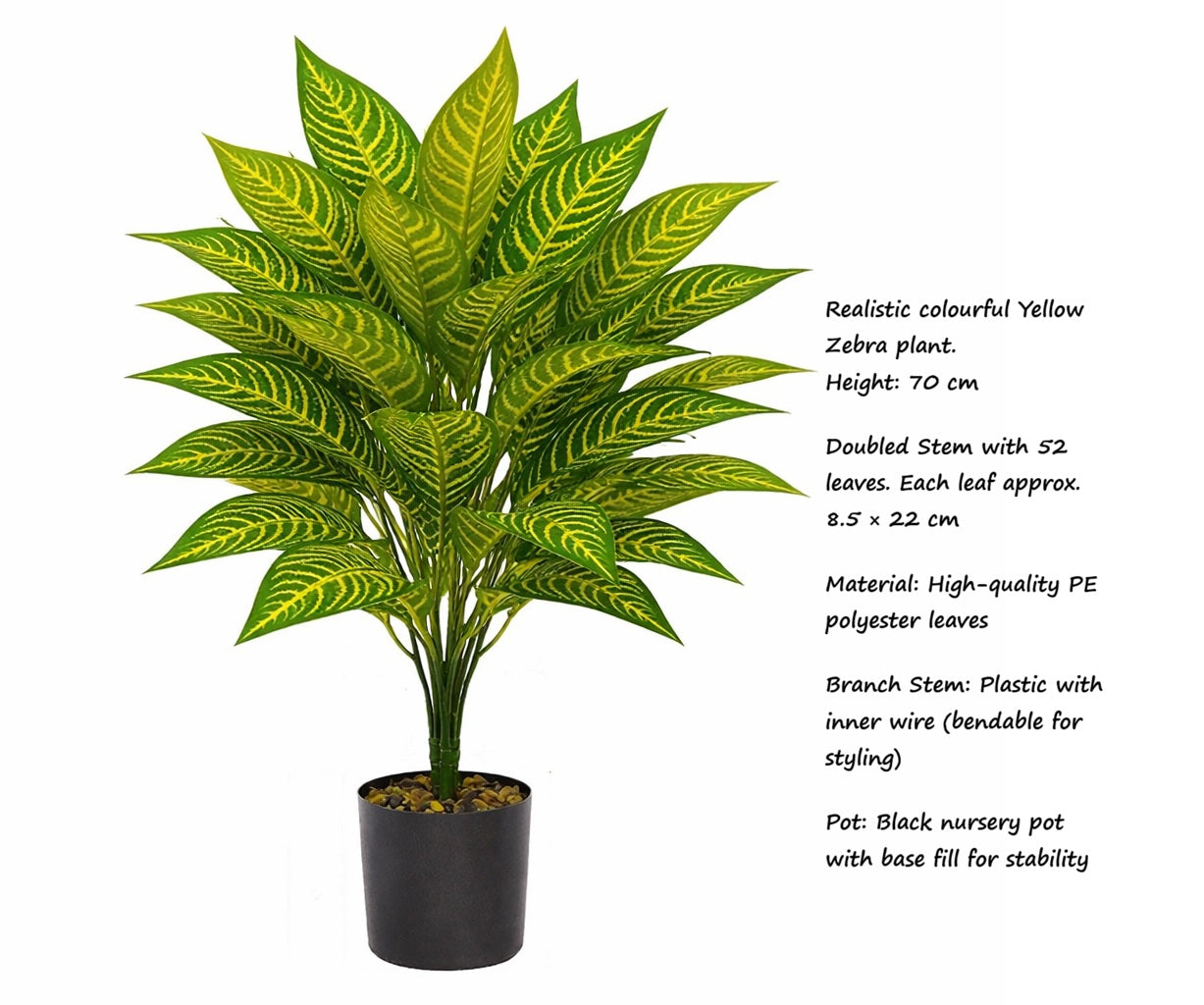68cm Artificial Colourful Croton Plant