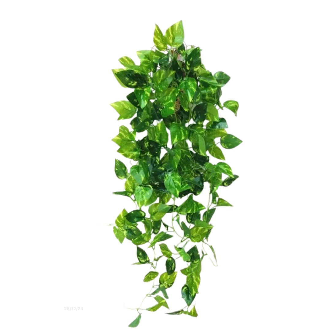 Artificial eucalyptus leaf bush with buds from Alton Flowers N Gifts, showing realistic green eucalyptus leaves and small flower buds.