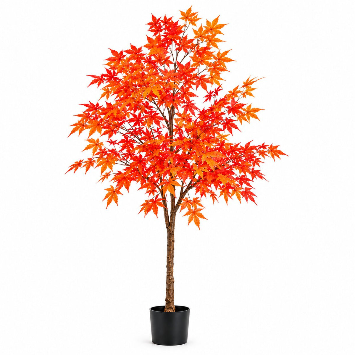 180cm Artificial Red Maple Tree - Lifelike Japanese Maple with Pot | Tall Indoor Autumn Tree Decor Aplant1305-14-180cm