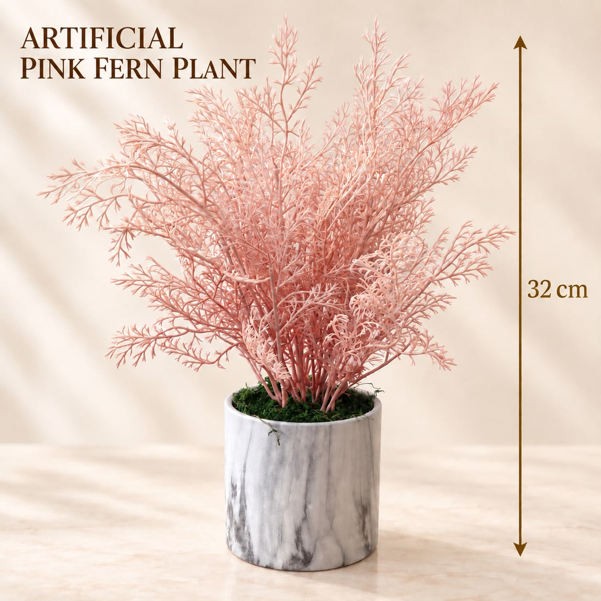 32cm Artificial Plant in Ceramic Vase Home and Office Decor