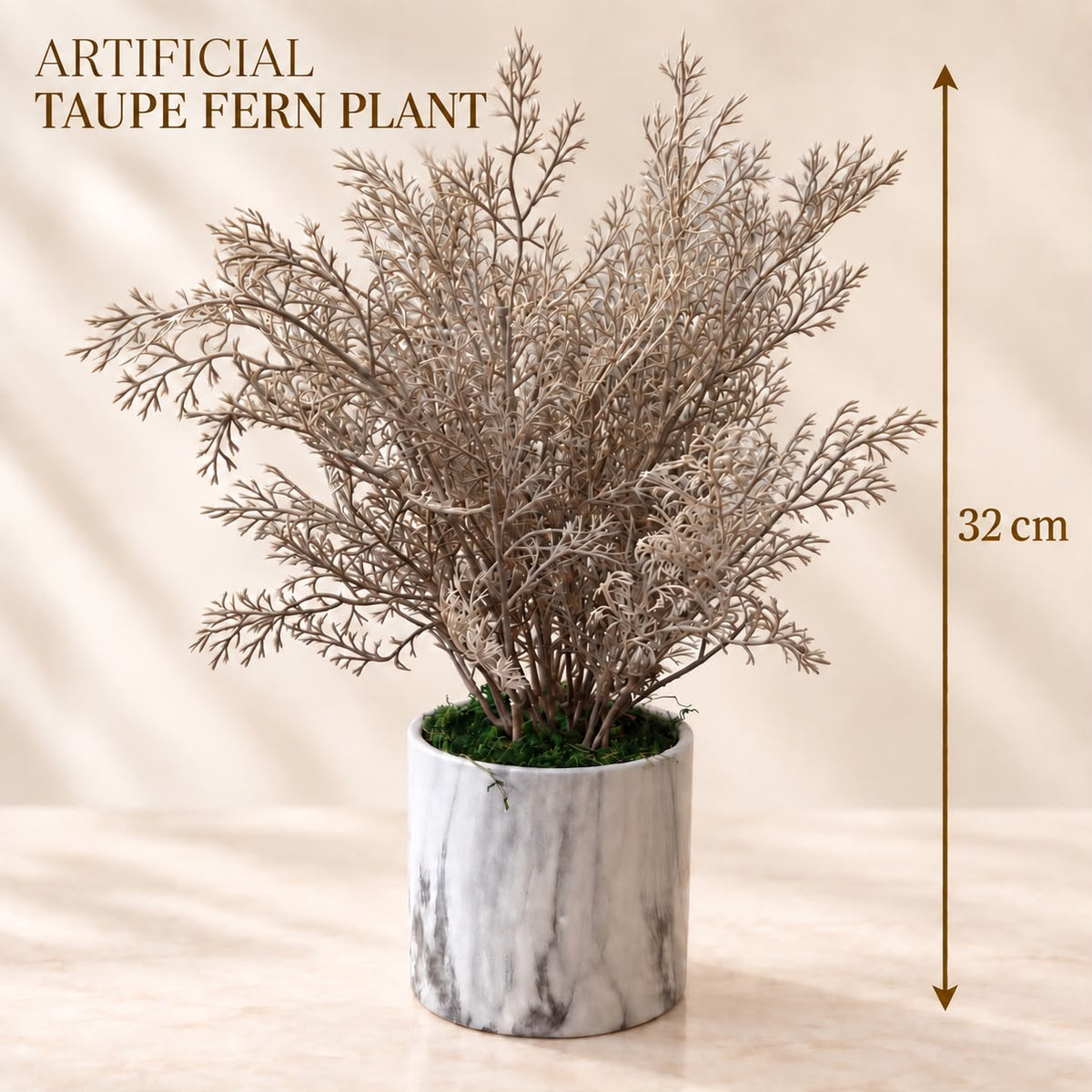 32cm Artificial Plant in Ceramic Vase Home and Office Decor
