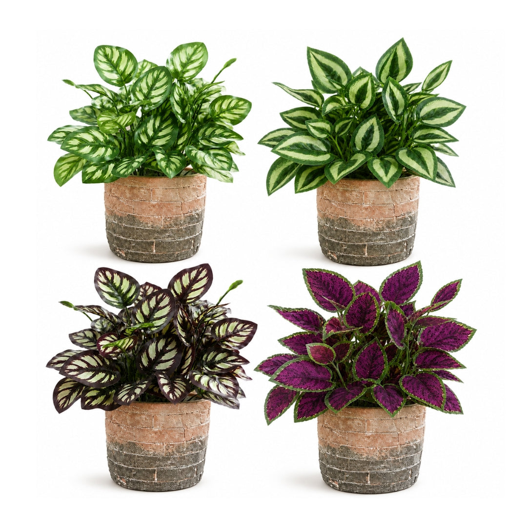 25cm Elegant Artificial Potted plant with Realistic leaves