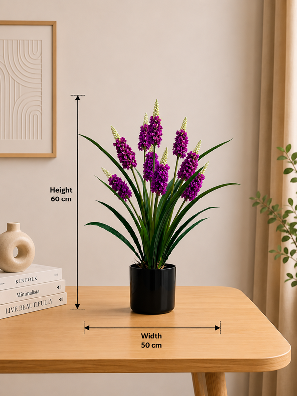 Artificial 60cm plant in black pot by Alton Flowers N Gifts, perfect for home, office, or garden decor.