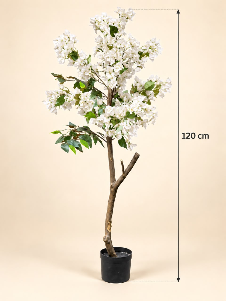 120cm Premium Artificial Bougainvillea Tree | Realistic Pink Blossom Tree | Indoor Office, Hotel & Home Décor | Ready to Display