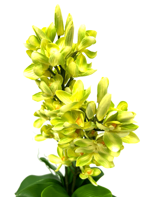 50cm Flower Arrangement Orchids in a wooden flower pot, home decor, events Aplant314