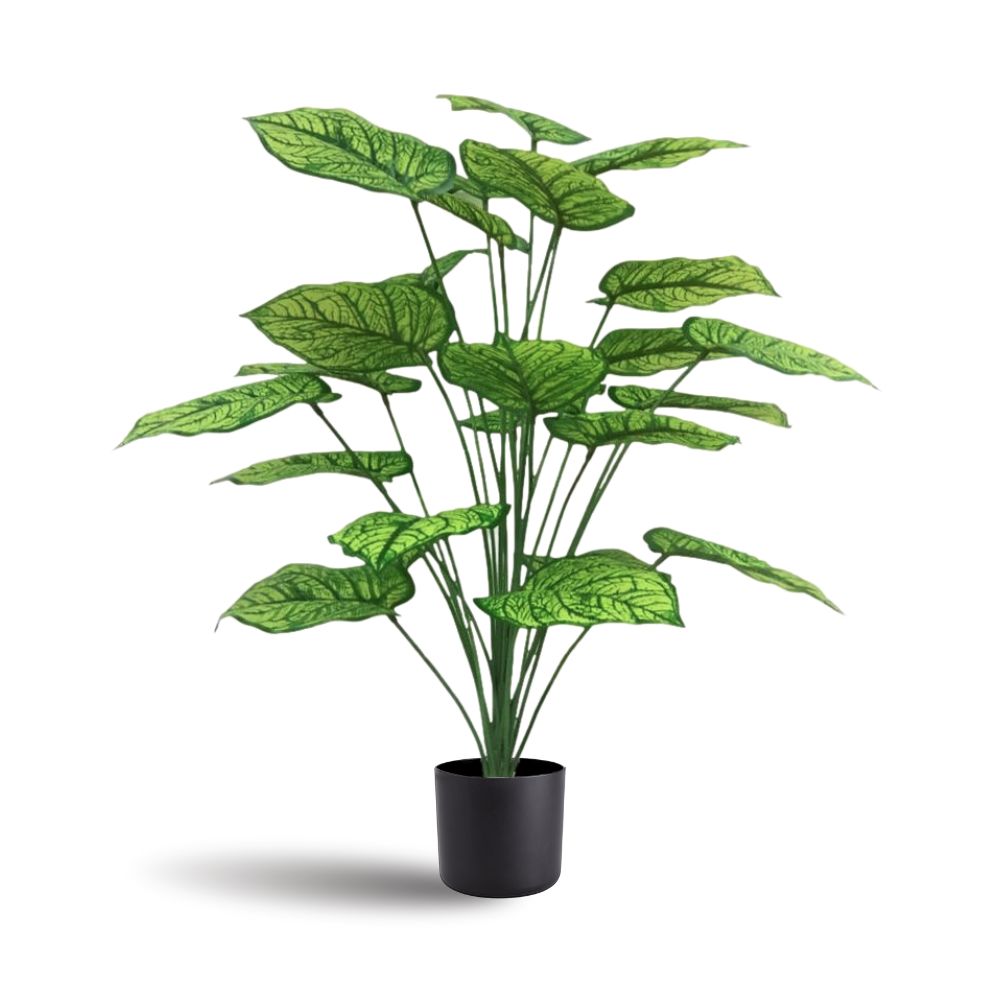 75cm Plant Yellow Vein Nerve x24 leaves artificial Aplant423a