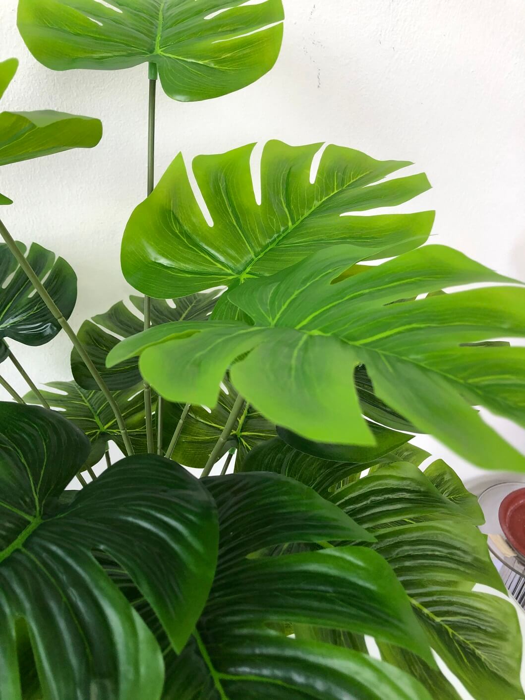 Artificial 75cm Monstera Swiss Cheese Plant with 24 green leaves, realistic Philodendron replica from Alton Flowers.