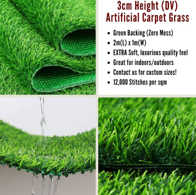 30mm Artificial Carpet Grass (3cm) | Affordable Outdoor Patio