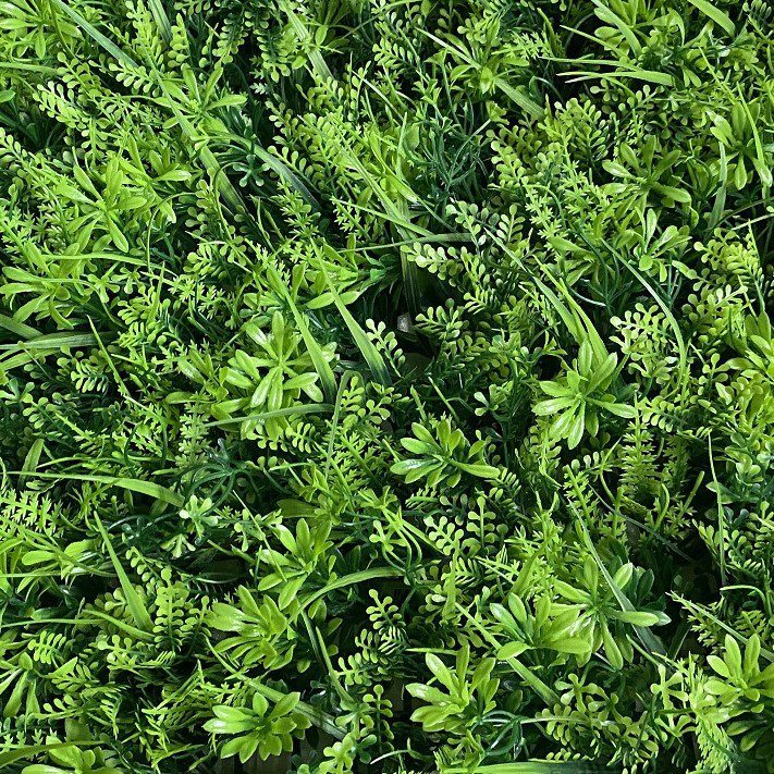 Artificial Grass Panel Mixed Shrubs 60cm x 40cm Plant Wall Vertical Garden Floors Homes Offices Events Aplant445