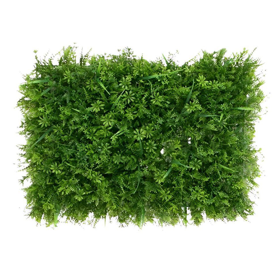 Artificial Grass Panel Mixed Shrubs 60cm x 40cm Plant Wall Vertical Garden Floors Homes Offices Events Aplant445