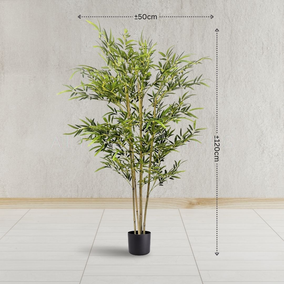 120cm Plant Bamboo w/  5 pcs.natural coloured trunks Artificial Aplant472