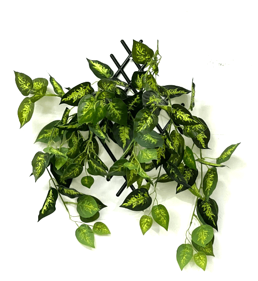 Artificial Plant bush set with a hanger for wall display Aplant546d