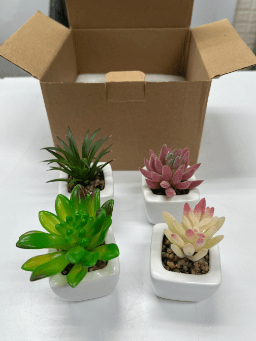 5cm-10cm Cactus cutie succulent artificial with ceramic pot Aplant605
