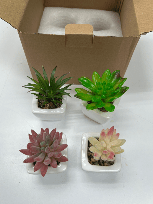 5cm-10cm Cactus cutie succulent artificial with ceramic pot Aplant605