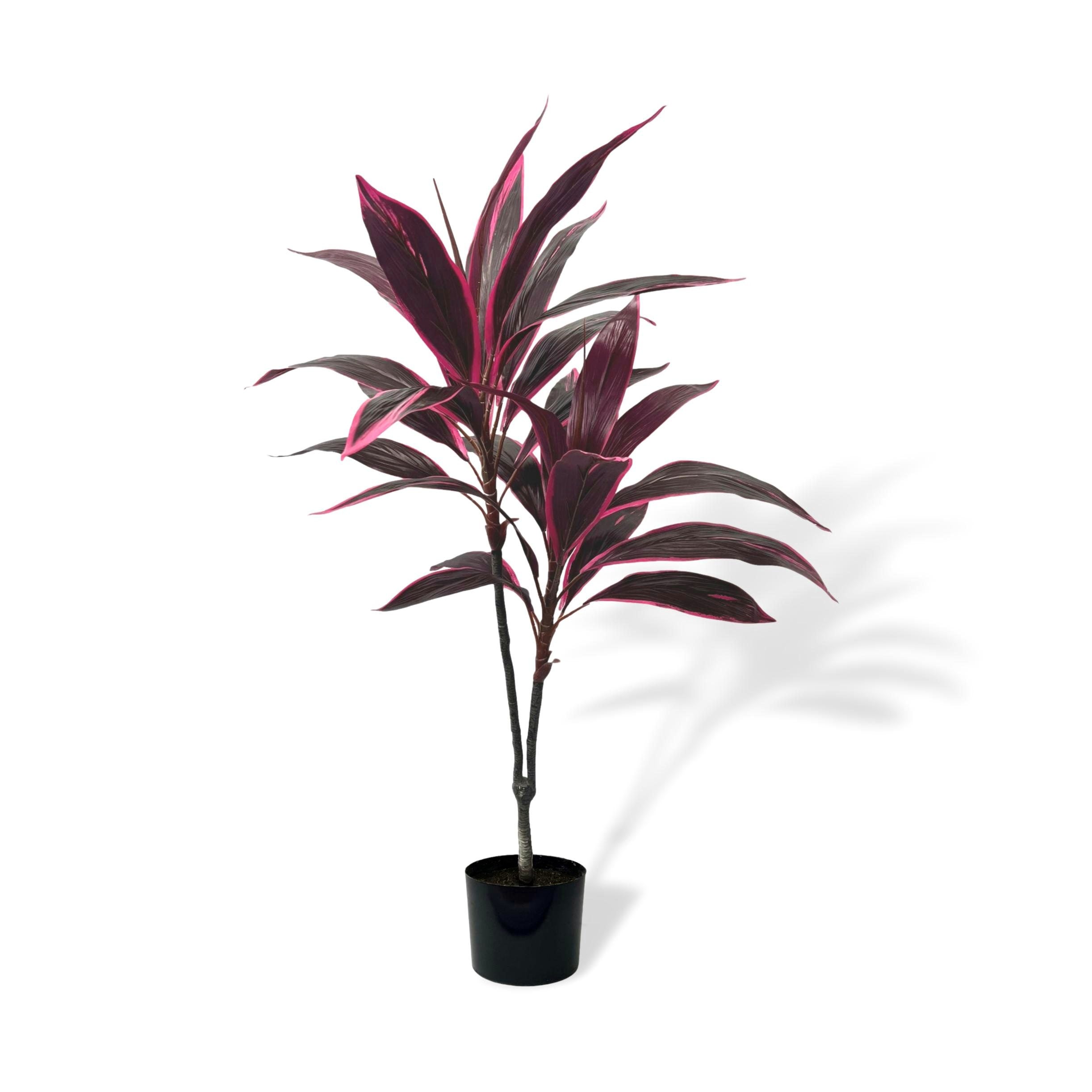 115cm Plant Red Cordyline x2 Artificial, home decor, office. Aplant616b2