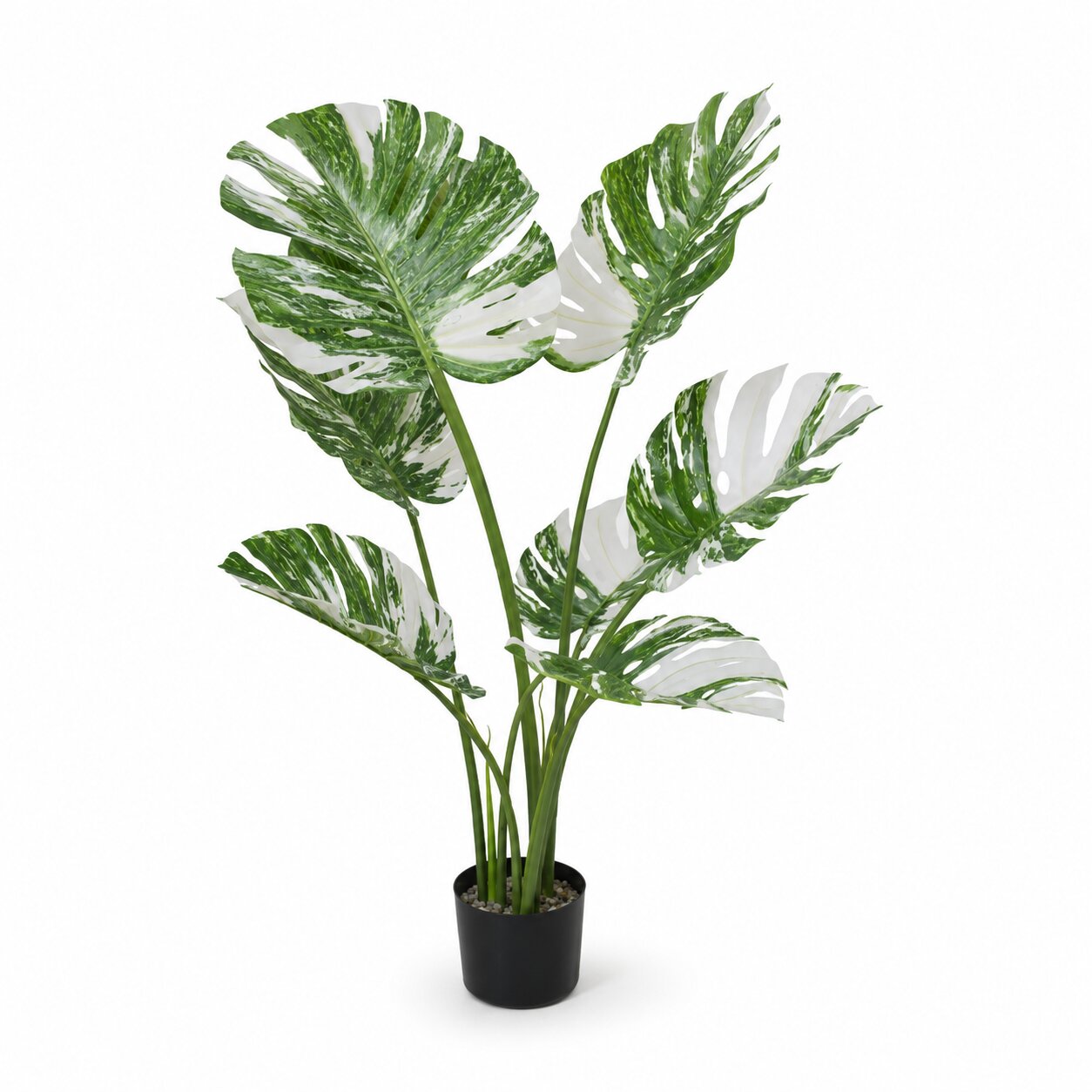 Artificial Albo Monstera plant, 90cm tall, from Alton Flowers, ideal for home decor, gardens, and events.