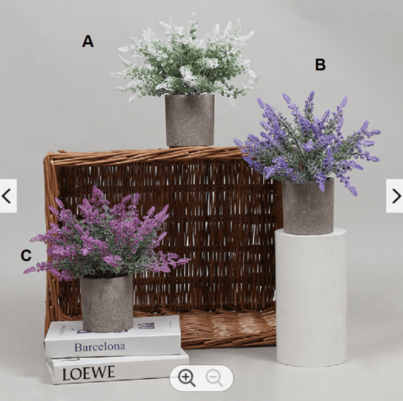 24cm Plant flower Lavender with Pot artificial, home decor, office, events Aplant742