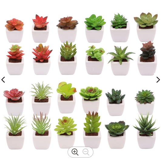 5-8cm Artificial Succulent Plant in Pot, 4 pcs random plant, home decor, office, garden. Aplant761