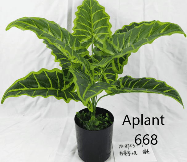 40cm Plant Alocasia Amazonica artificial with pot, home decor, indoor Aplant668