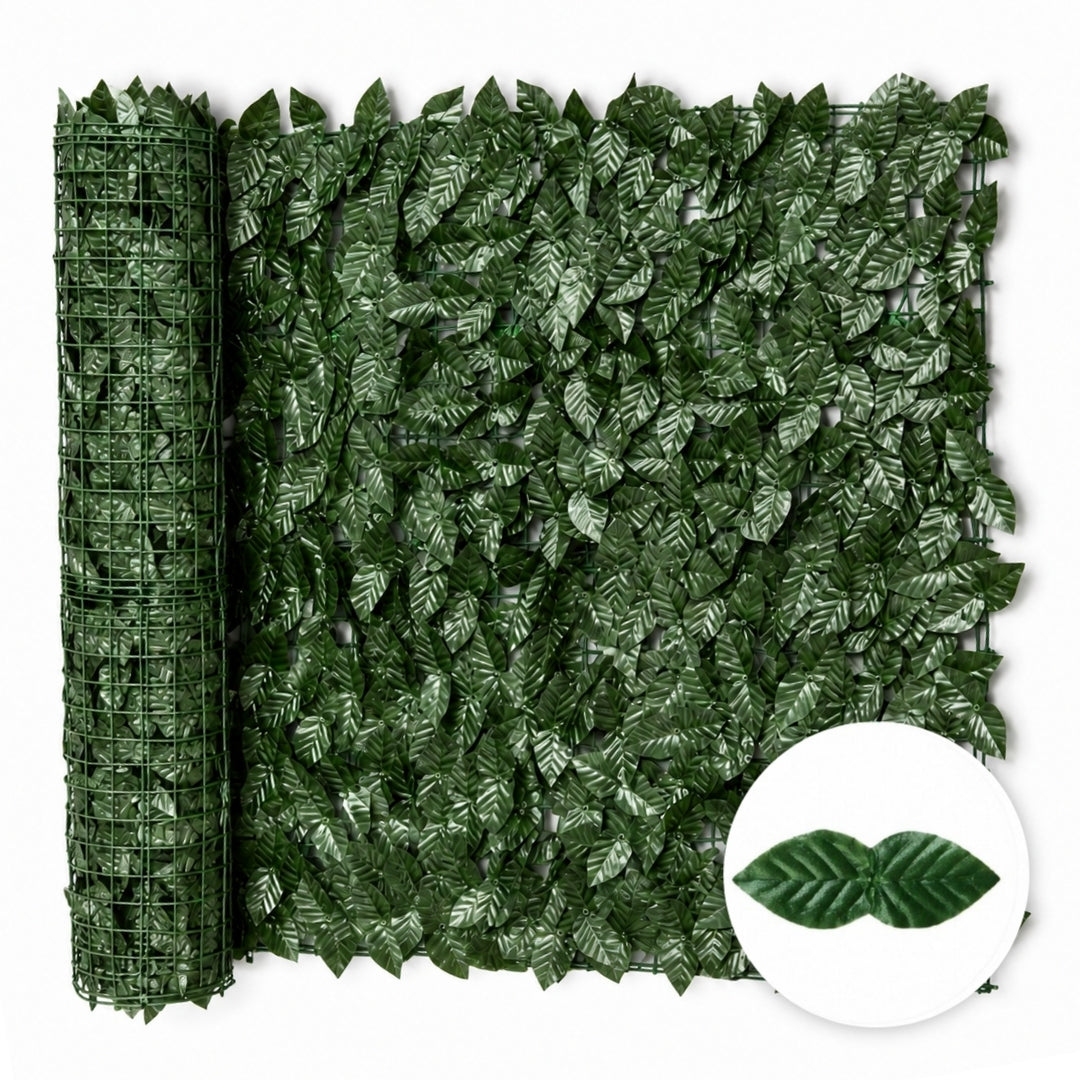 3m x 1m Artificial Leaf Privacy Fence Roll | Faux Ivy, Philodendron, Pothos, Grape Vine & Calathea Hedge Screen