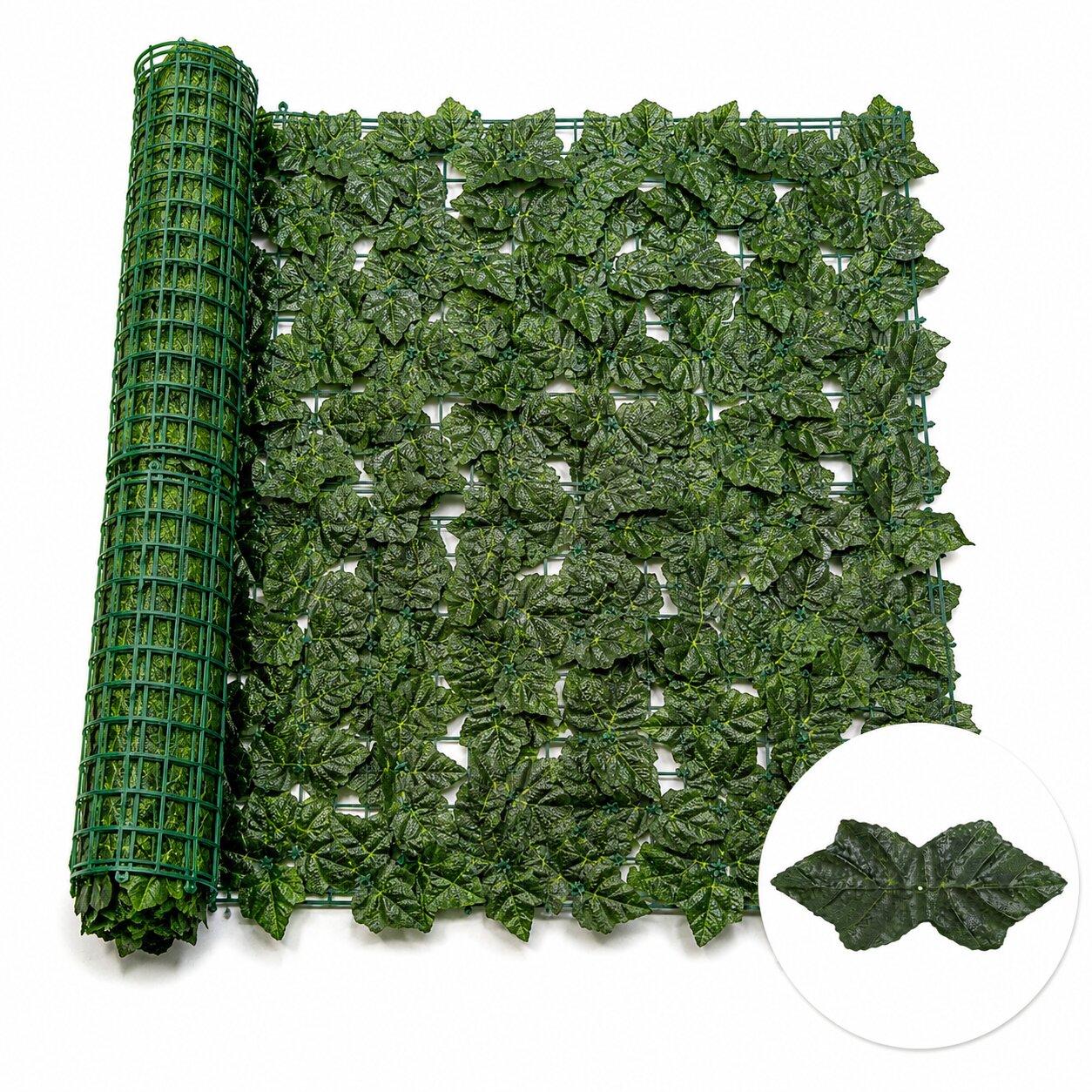 3m x 1m Artificial Leaf Privacy Fence Roll | Faux Ivy, Philodendron, Pothos, Grape Vine & Calathea Hedge Screen