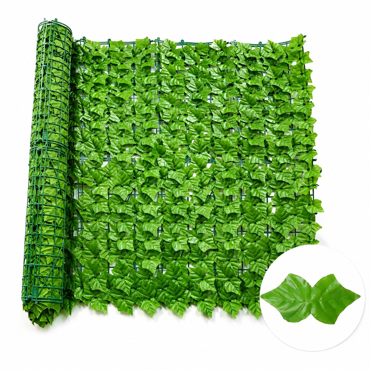 3m x 1m Artificial Leaf Privacy Fence Roll | Faux Ivy, Philodendron, Pothos, Grape Vine & Calathea Hedge Screen