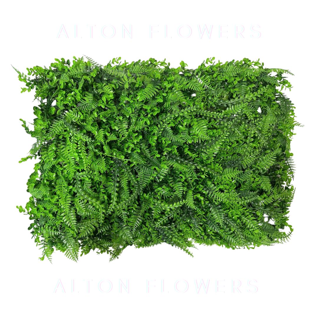 Artificial Grass Panel Mixed Ferns 60cm x 40cm Plant Wall Vertical Garden Floors Homes Offices Events Aplant832