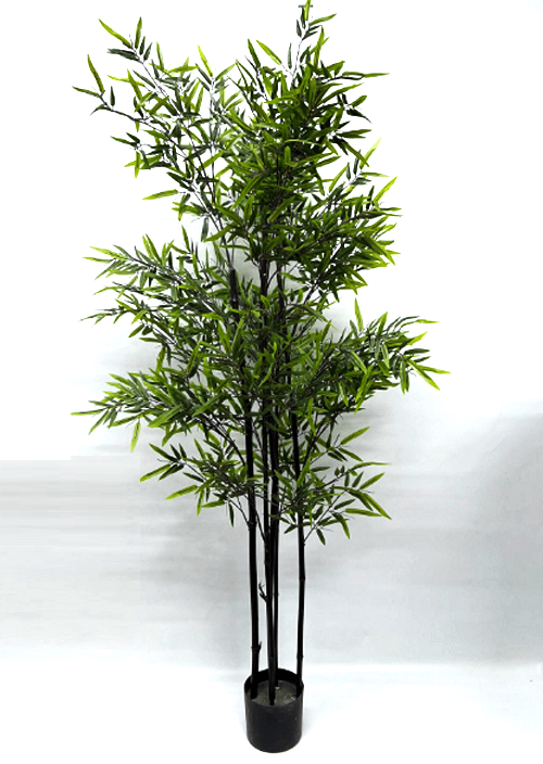 210cm {SG SELLER] Artificial Zen Styled Purple Bamboo Potted Plants with Pot Faux Fake Bamboo, home decor, garden, events