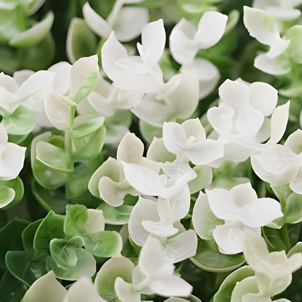 Artificial Greenery Panel White Eucalyptus Wall Carpet Grass Plant Wall Backdrop Hanging Scenery Aplant913