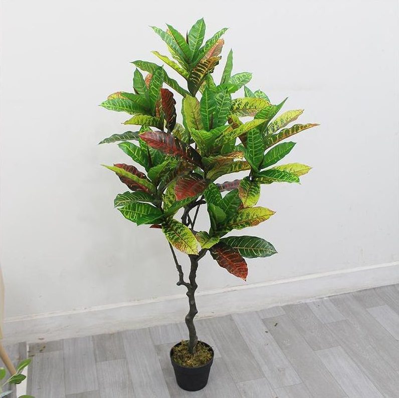 125cm Plant Artificial Codiaeum with Pot, home decor, gardening, events, balcony, decoration Aplant950