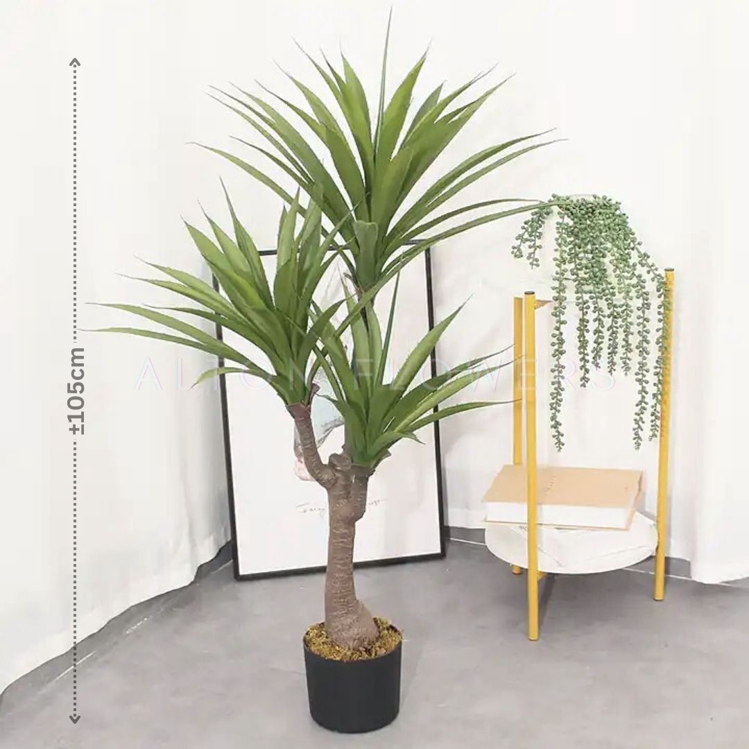 105cm Plant Artificial Yucca x3 heads, Garden, home decor, events, balcony Aplant953