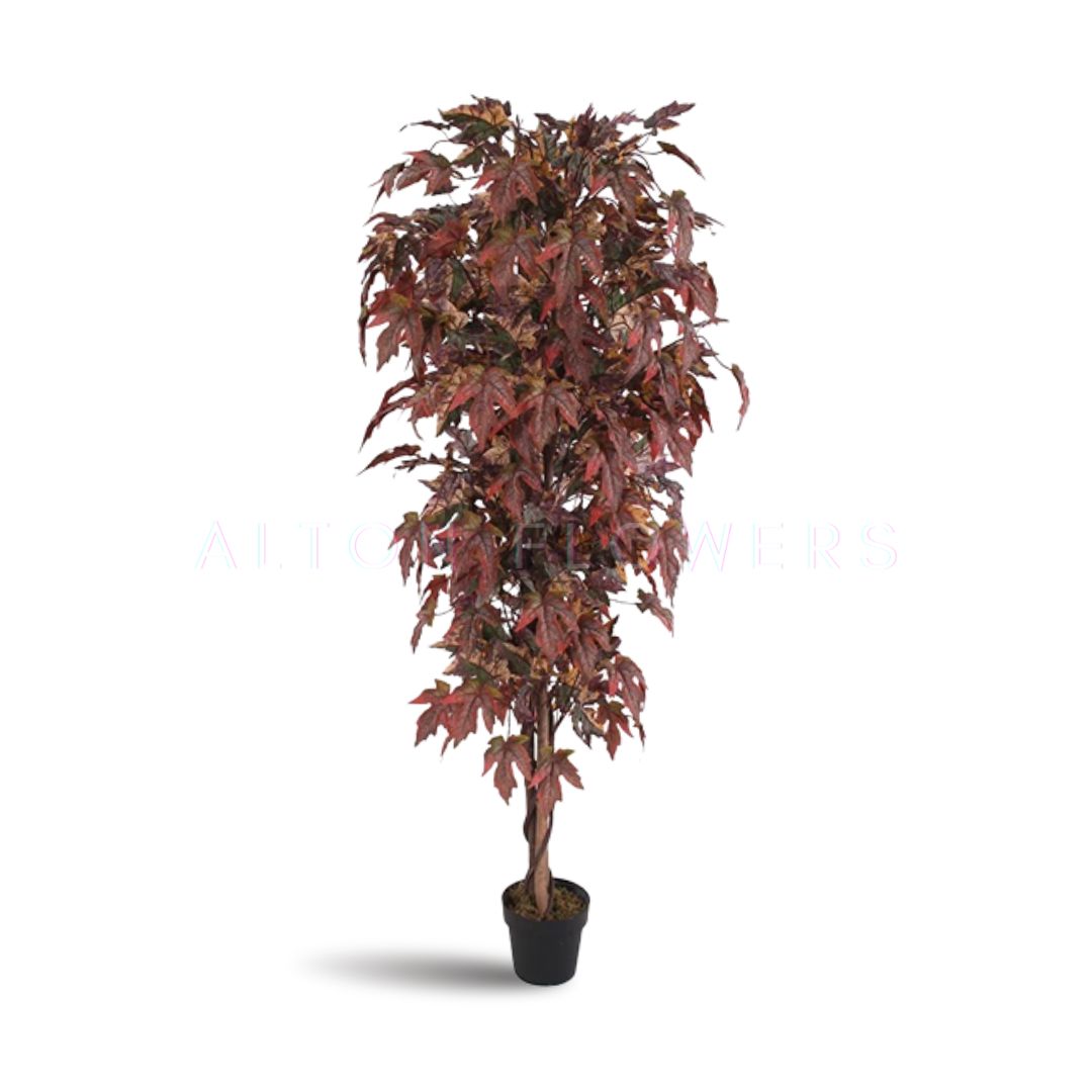 180cm Artificial Tree Red Maple, garden, home decor, event, season, office decor Aplant959