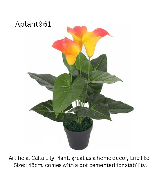 45cm Artificial Plant Calla Lily, home decor, garden, event, balcony, season Aplant961