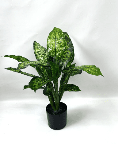 60cm Artificial Plant x3 stems in Black Plastic Pot, home decor, garden, event. Aplant968