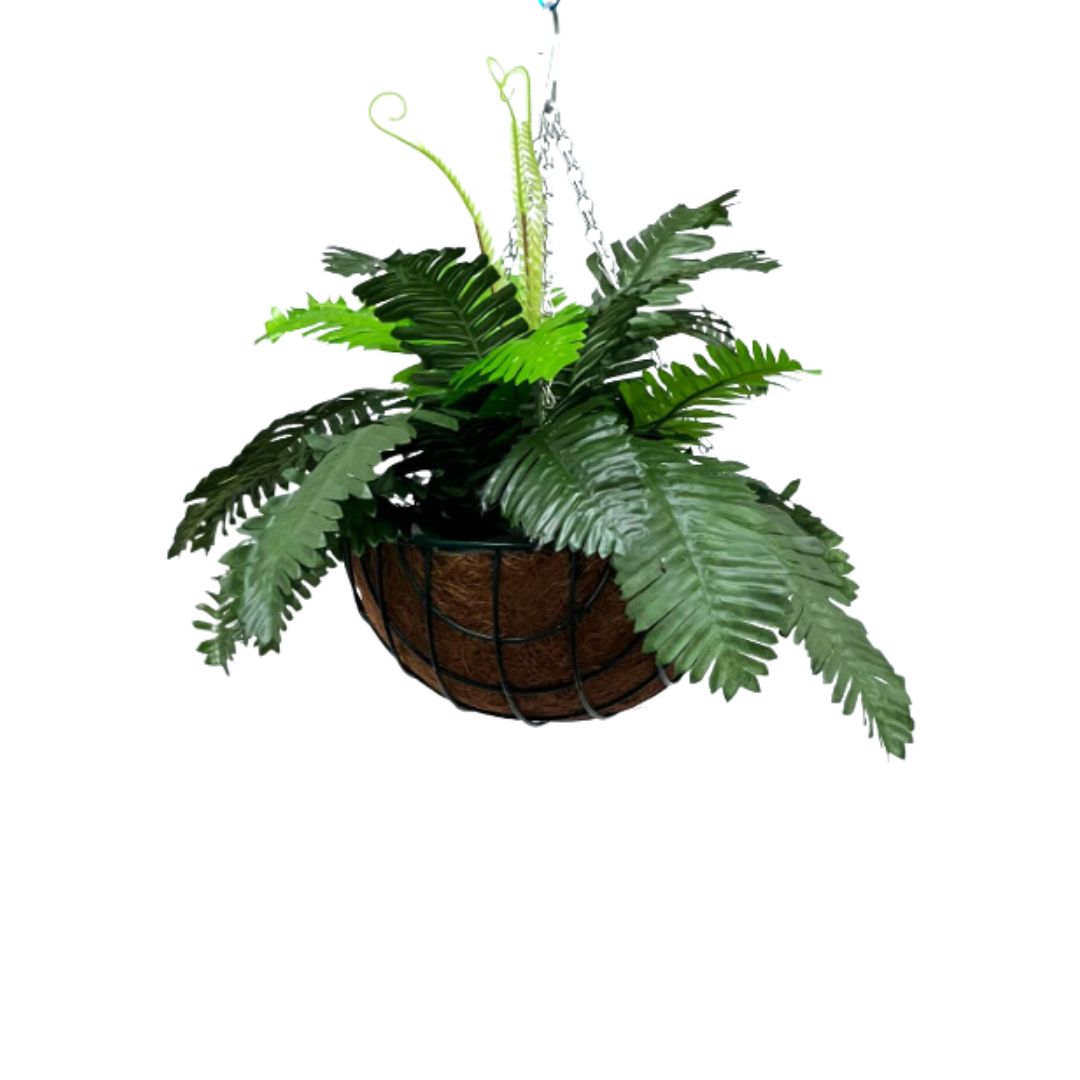 Artificial hanging plant plastic pot