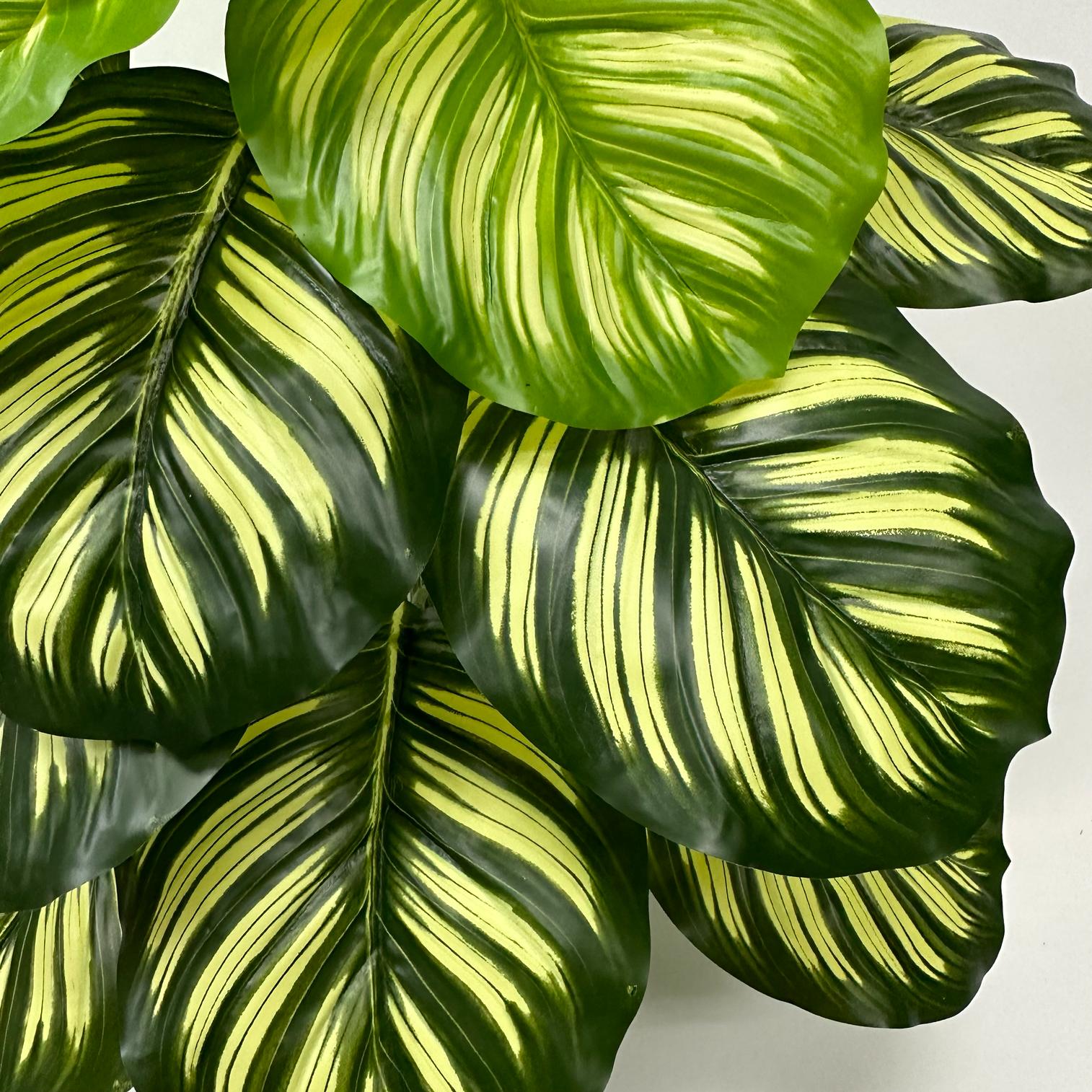 65cm Calathea Orbifolia Artificial Plant Potted 18 Leaves Aplant989