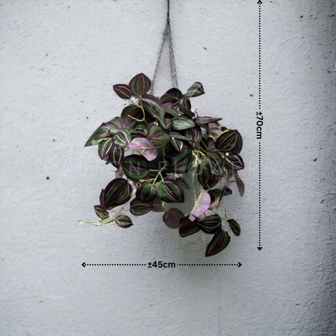 Artificial Plant Hanging with double layer plastic pot, home decor, events, garden Aplant992