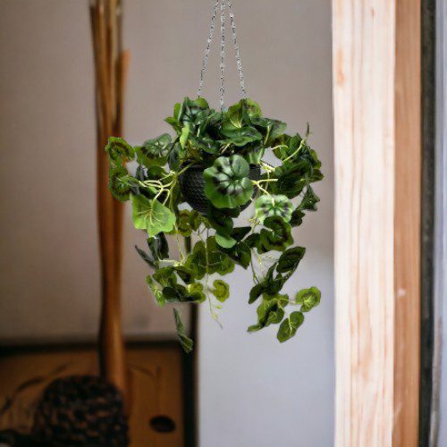 Artificial Plant Hanging with double layer plastic pot, home decor, events, garden Aplant995