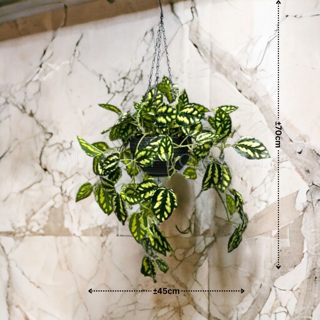 Artificial Plant Hanging with double layer plastic pot, home decor, events, garden Aplant997