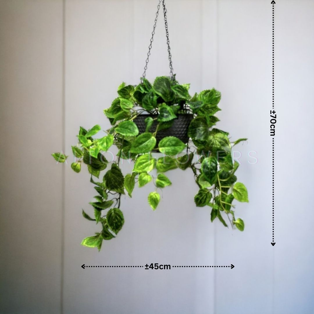 Artificial Plant Hanging with double layer plastic pot, home decor, events, garden Aplant998