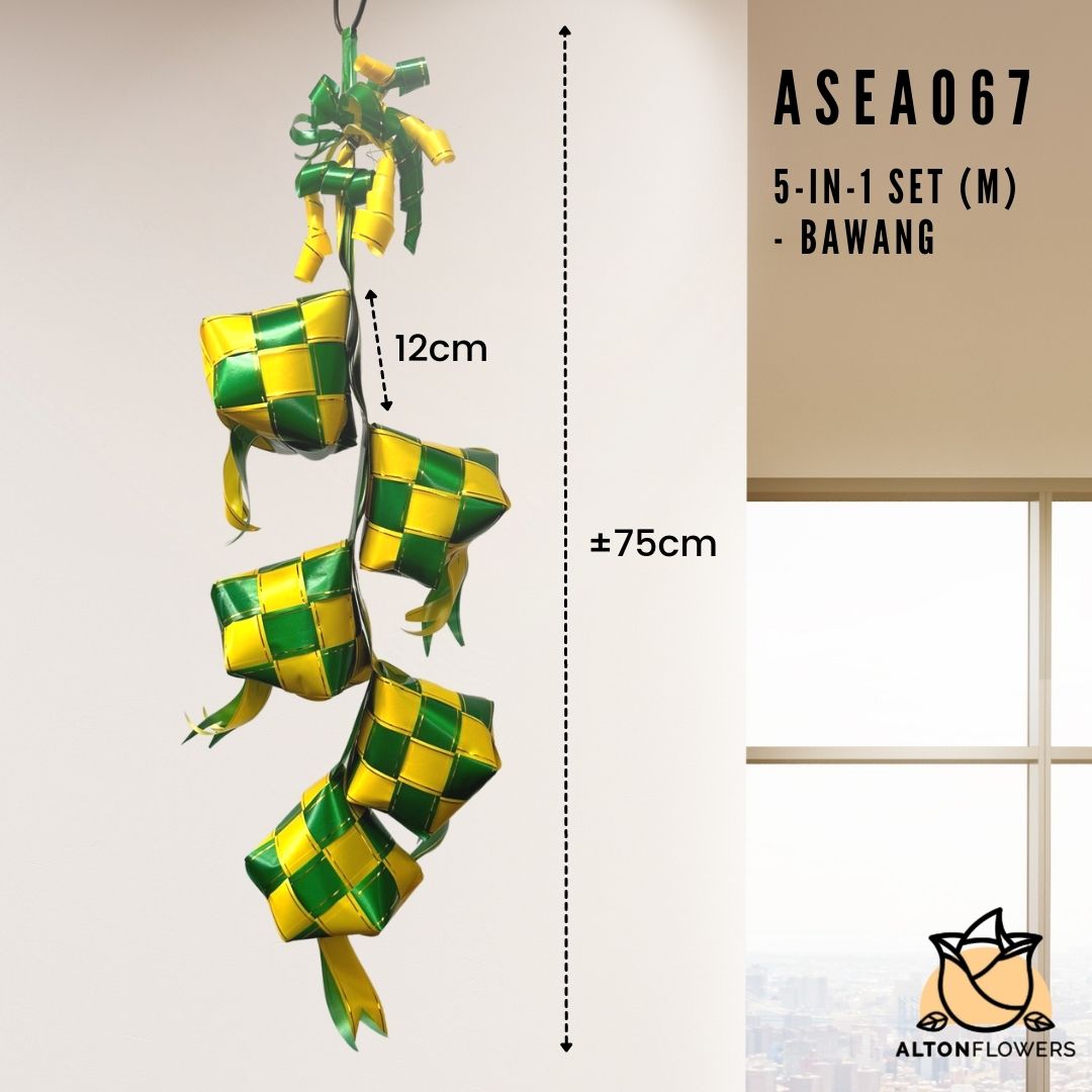 5-in-1 Medium Bawang Ketupat Hari Raya Decorations Ramadan Festive, season Asea067
