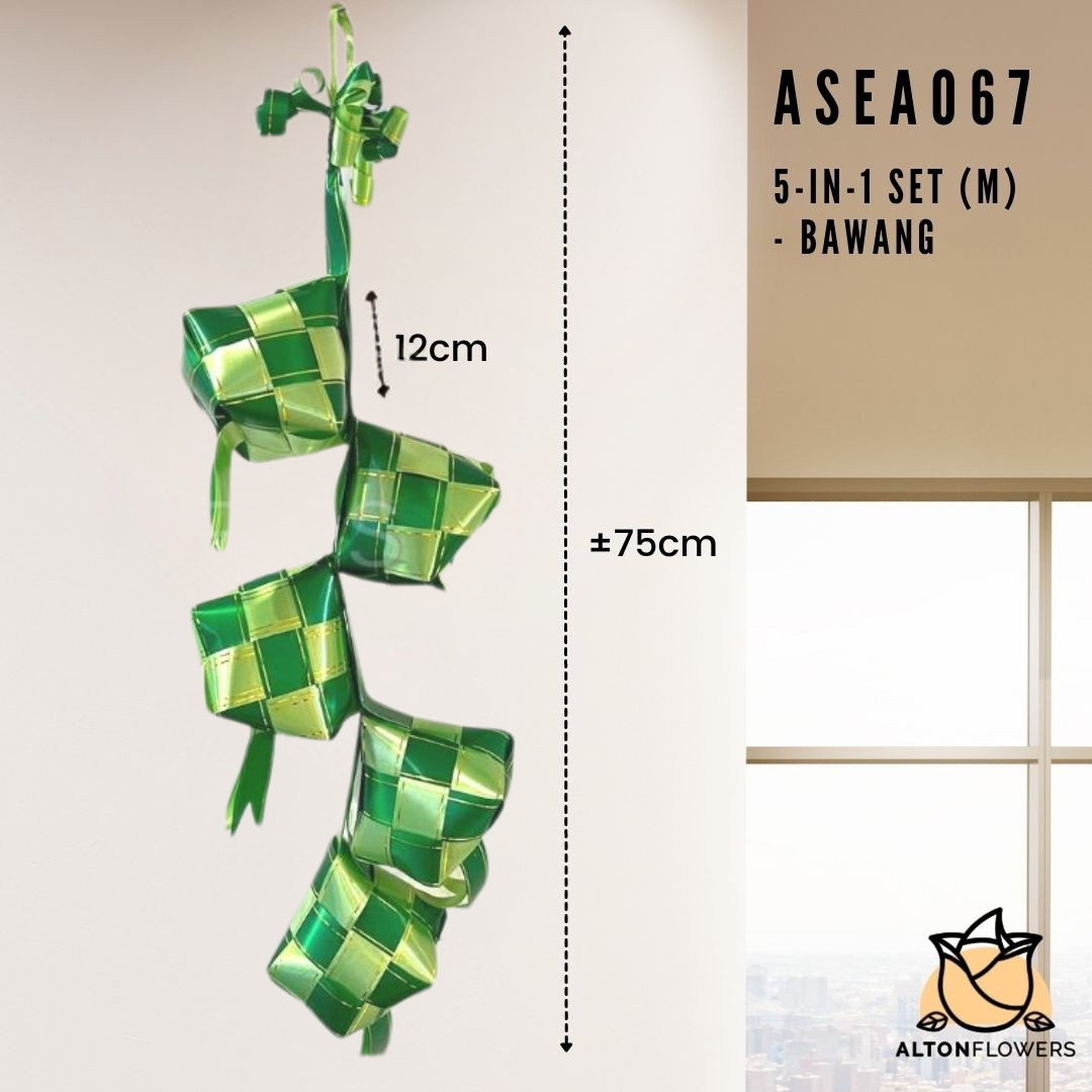 5-in-1 Medium Bawang Ketupat Hari Raya Decorations Ramadan Festive, season Asea067 - Alton Flowers