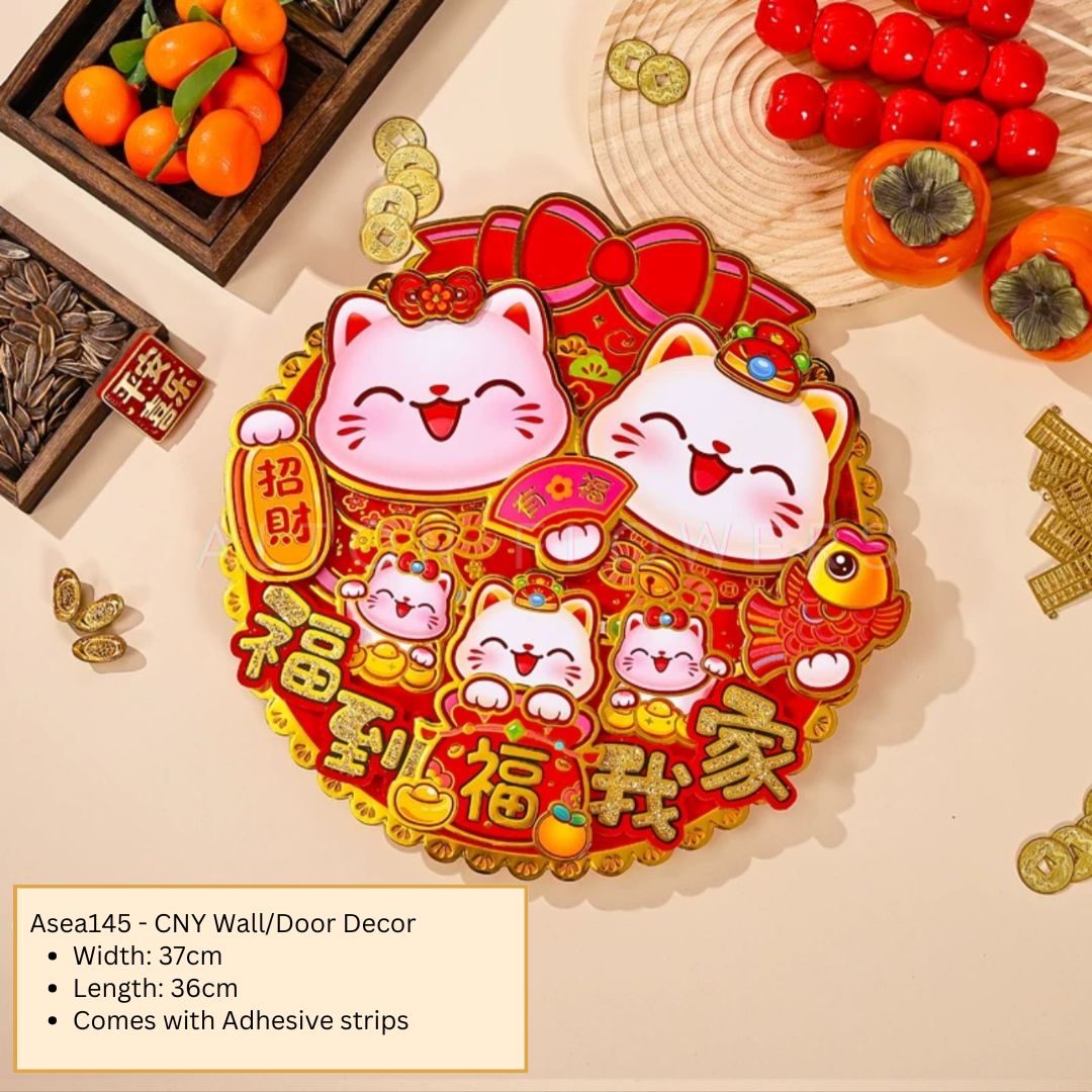 CNY decor Chinese New Year banner Hanging Decorations Art Store Door Horizontal Color Hanging  Decor Asea145