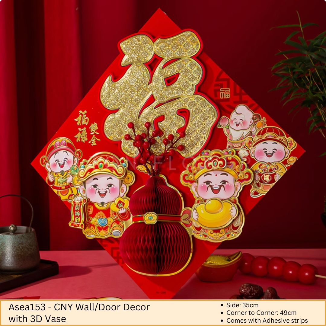 CNY decor Chinese New Year banner Hanging Decorations Art Store Door Horizontal Color Hanging Decor Asea153