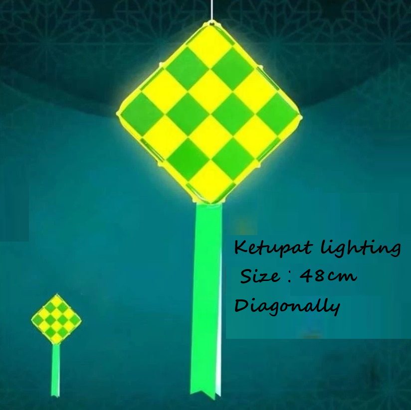 Hari Raya Ketupat Lighting, Size:30cm diagonal. Asea158-A